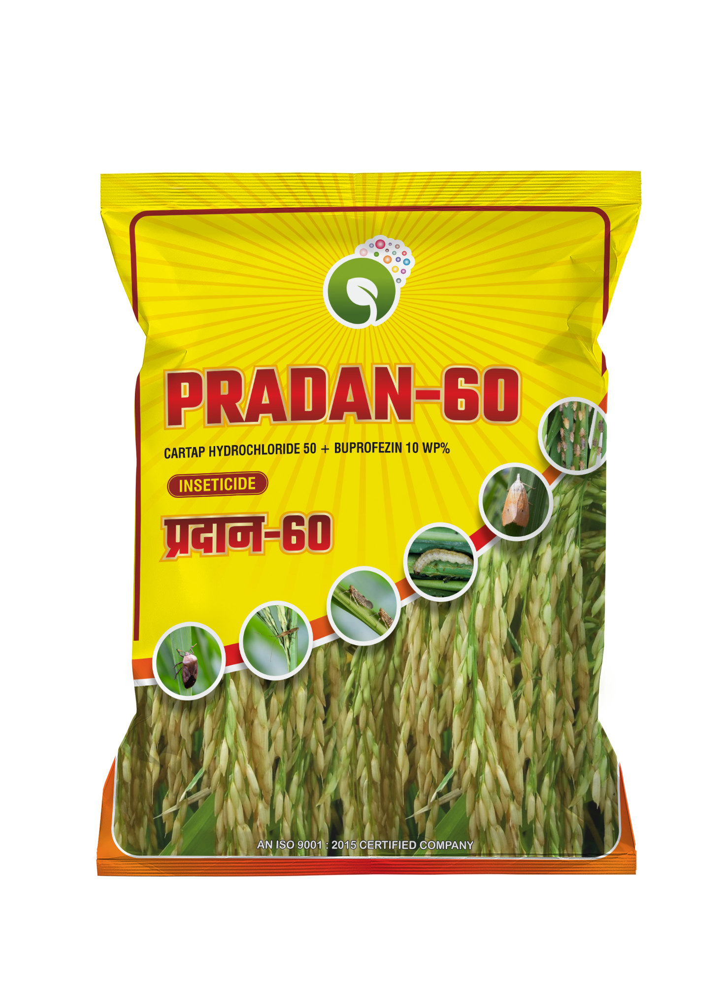 Pradan-60 (Cartap Hydrochloride 50% + Buprofezin 10% WP)